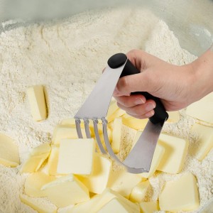 Tosnail Pastry Cutter, Dough Blender, 3 Cup Flour Sifter and Biscuit Cutter, 8 Pieces Stainless Steel Professional Dough Tools for Baking Cookies and Donuts