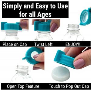 3-Pack WATER BOTTLE Opener ERGO OPENER | Arthritis Sufferers Elderly Seniors Weak Hands | Easy Twist-Off Plastic Bottle Opening Tool Travel On-Go | Carpal Tunnel | MADE in USA