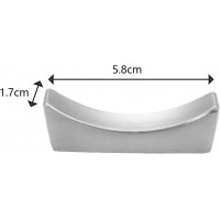 8 Pieces 304 Stainless Steel Chopstick Holders Chopstick Rest (Silver)