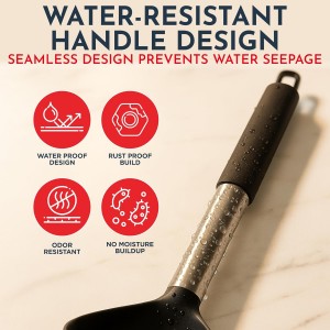 Silicone Kitchen Utensils Set 34 Pieces 450 °F Heat Resistant - Black Cooking Utensils-Set for Nonstick Cookware - Silicone Spatulas Set, Stainless Steel Handle & Other Kitchen accessories