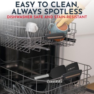 Silicone Kitchen Utensils Set 34 Pieces 450 °F Heat Resistant - Black Cooking Utensils-Set for Nonstick Cookware - Silicone Spatulas Set, Stainless Steel Handle & Other Kitchen accessories