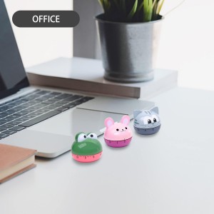 Cute Kitchen Timer Mechanical Timer for Kids (Gray Cat)