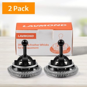 Whisks Compatible with Nespresso Aeroccino 3/4/Plus Milk Frother Replacement, 2 Pack