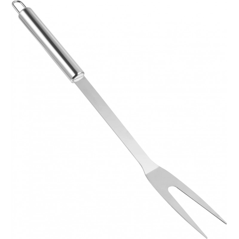 Meat Carving Fork Stainless Steel Cooking Fork with Long Handle for Kitchen Roast Picnic