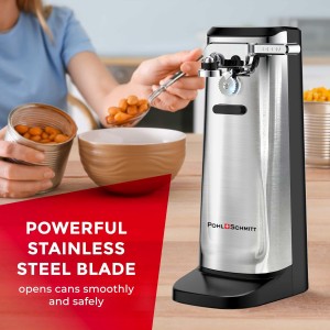 POHL SCHMITT Electric Can Opener with Knife Sharpener and Bottle Opener