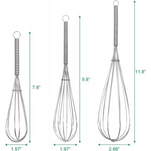 ForTomorrow Stainless Steel Whisk Set - 8