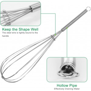 ForTomorrow Stainless Steel Whisk Set - 8