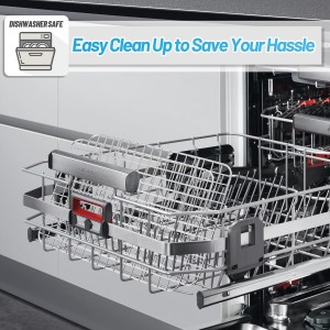 TeamFar Mini Cooling Rack Set of 2, Stainless Steel 8.75’’ x 6.25’’ Toaster Oven Grid Rack for Baking Roasting Broiling Grilling, Bakeable Rack for Cookies, Non-Toxic & Heavy Duty, Dishwasher Safe