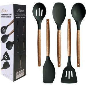 Miusco Non-Stick Silicone Cooking Utensi...