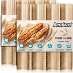Anaeat 2 Pack Nonstick Perforated French Bread Baking Pan, 15