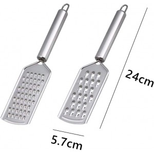 2Pcs Mini Cheese Grater With Handheld Cheese Shredder Kitchen Small Graters for Nutmeg Vegetables Fruits Chocolate Potato,Ginger and Garlic Carrot Shredder Lemon Zester