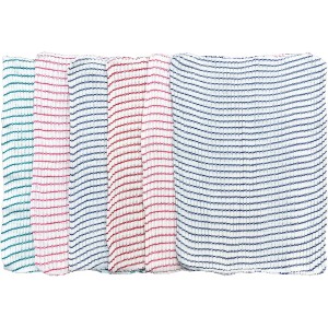 B53 6-Pack Textured Multicolored Dish Cloths Kitchen Towels for Washing, Dusting, and Household Cleaning