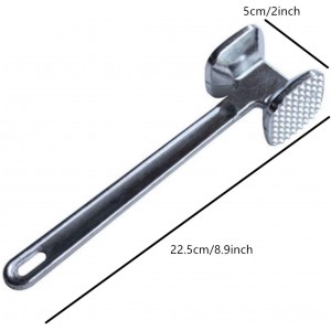 Sturdy Meat Tenderizer Hammer Tool, Meat Hammer, Dual-Sided Meat Mallet Pounder Tool For Tenderizing Steak Beef Poultry