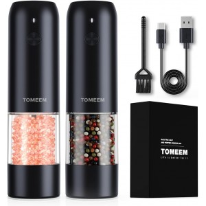 TOMEEM Electric Salt and Pepper Grinder ...