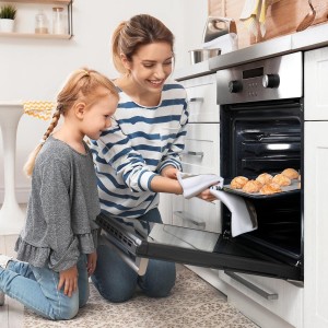 Ferraycle 4 Pieces Kitchen Dish Cloths Coffee Kitchen Hand Towels Absorbent Tea Towels 24 x 16 Inches, Cafe Lover Gift Bar Decorative Dish Cloths Rags, for Farmhouse(Mainly White,Cup Pattern)