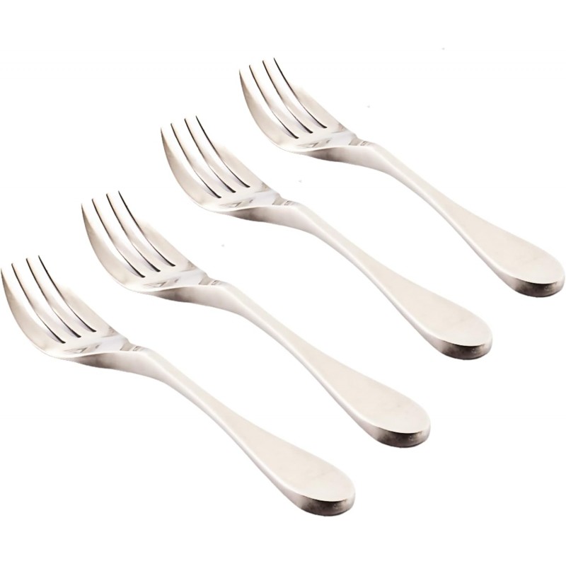 KNORK Original Forged Salad Forks (Set of 4) – Open Stock, 18/10 Stainless Steel – Ergonomic, Matte Finish