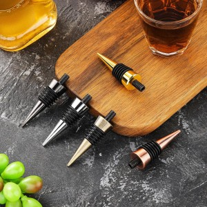 Honeydak 20 Pieces Wine Bottle Stopper Set Kit Blank Stainless Steel Wine and Beverage Reusable Decorative Bottle Corks Accessories Tapered Storage Craft Art DIY for Kitchen Bar Party Wedding Turning