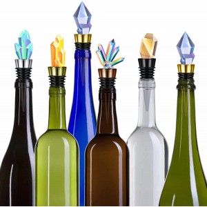 Honeydak 20 Pieces Wine Bottle Stopper Set Kit Blank Stainless Steel Wine and Beverage Reusable Decorative Bottle Corks Accessories Tapered Storage Craft Art DIY for Kitchen Bar Party Wedding Turning