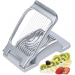 Egg Slicer for Hard Boiled Eggs Heavy Duty Fruit Egg Cutter with Stainless Steel Wire