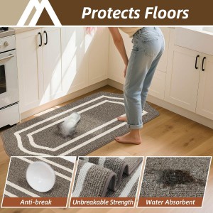 COSY HOMEER Long Kitchen Floor Mats for in Front of Sink Super Absorbent Kitchen Rugs and Mats 24