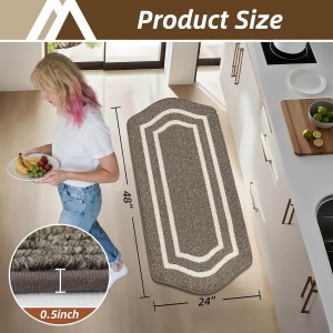 COSY HOMEER Long Kitchen Floor Mats for in Front of Sink Super Absorbent Kitchen Rugs and Mats 24