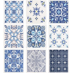 WILLBOND 9 Pieces Blue Style Swedish Kit...