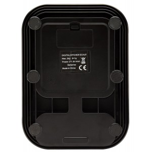 Talking Kitchen Scales - Big Numbers with Clear Loud Voice North American Accent (Black)