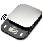Talking Kitchen Scales - Big Numbers with Clear Loud Voice North American Accent (Black)