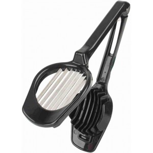 Egg Slicer, Stainless Steel Wire Egg Slicer Heavy Duty Aluminium Egg Cutter Dishwasher for Egg Strawberry Soft Fruit Egg Slicer for Hard Boiled Egg