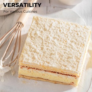 HONGBAKE 8x8 Cake Baking Pan Set, Nonstick Square Brownie Pans with Wider Grips, 2 Pieces, Heavy Duty, Grey