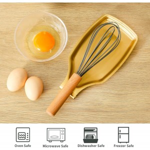 Gold Spoon Rest For Stove up, Stainless Steel Spoon Rest For Kitchen Counter, Large Kitchen Spoon Holder with Square Bottom, Spatula Spoon Ladle Utensil Holder, Heavy Duty.