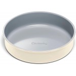 Caraway 9” Circle Pan - Non-Stick Ceramic Coating - Free From Forever Chemicals - Perfect for Birthday Cakes, Tartes, & More - Cream