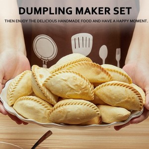 Empanadas Press Maker Mold Set,4-inch Dumpling Maker With Dough Cutter, Professional Kitchen Gadget for Empanada, Pierogi, Pastelitos, Calzone, Turnovers 4