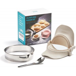 Empanadas Press Maker Mold Set,4-inch Dumpling Maker With Dough Cutter, Professional Kitchen Gadget for Empanada, Pierogi, Pastelitos, Calzone, Turnovers 4