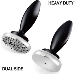 Reversible Meat Tenderizer and Pounder Dual Sided Meat Tenderizer Mallet Marinating Prep Tool, Mysterious Black