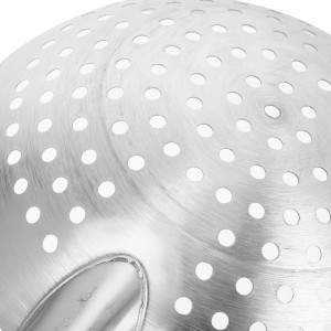 UPKOCH 16.1 Inch Stainless Steel Multi-Function Skimmer Spoon with Fine Mesh Wire for Oil Straining Pasta Draining and Frying - Kitchen Gadget for Everyday Cooking