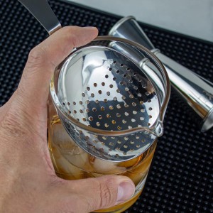Julep Strainer: Stainless Steel Cocktail Strainer for Home or Commercial Bar