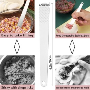 Household Double Head Automatic Dumpling Maker Mould,Dumpling Maker Press with Kneading Pad,2 Dough Pressing Tools and Spoon.Quick Dumplings Pierogi Maker for Home,Kitchen,Restaurant