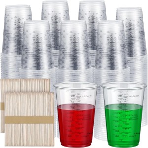 Yunsailing 300 Pieces 8 oz Plastic Measu...