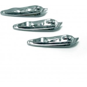 Metal Slanted Edge Nail Cutting Clippers, 3PCS Slanted Edge Nail Clippers, Slanted Edge Nail Cutter Pedicure Manicure Tool