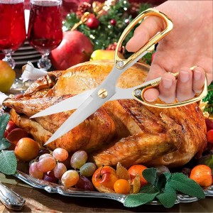 Premium Kitchen Shears 2-Pack Heavy Duty Poultry & Meat Scissors, Bone Shears for Cooking