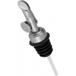 MEETSWEET Automatic Pour Spout, Stainless Steel, Leak-Proof, For Oil, Vinegar, Wine & More (Silver)