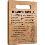 Wedding Gift for Couple 2026, Bridal Shower Gifts for Bride and Groom Engagement, Happy Marriage Cutting Board, Gifts for Wedding Shower, Newlywed Mr and Mrs Gifts Bride to Be Gifts