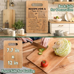 Wedding Gift for Couple 2026, Bridal Shower Gifts for Bride and Groom Engagement, Happy Marriage Cutting Board, Gifts for Wedding Shower, Newlywed Mr and Mrs Gifts Bride to Be Gifts