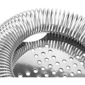 HOZEON 4 Pack 6.5 Inches Cocktail Strainer, Stainless Steel Bar Strainer Tool, 2 Prong Bartender Strainer for Bar Restaurant Home, Silver