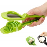 Egg Cutter, Hard Boiled Eggs Slicers Handheld Fruit Divider Vegetable Slicing Tool for Mushroom Strawberry Cherry Tomato Kiwi Kitchen Gadgets