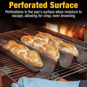 Eparé French Baguette Bread Pan for Baking - 15