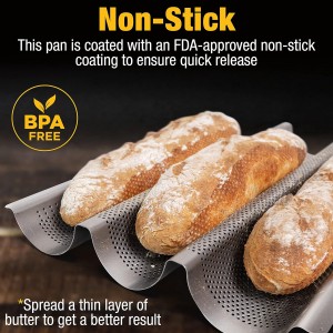 Eparé French Baguette Bread Pan for Baking - 15