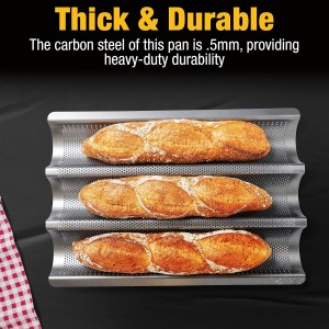 Eparé French Baguette Bread Pan for Baking - 15