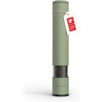 LARS NYSØM Salt Pepper Mill Manual with adjustable ceramic grinder from coarse to fine I Design Spice Mill (Sage Green)